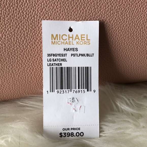 Michael Kors Hayes Pink Satchel NWT - Picture 3 of 5